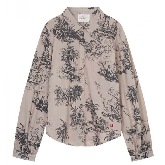 Leon & Harper Women’s Cher Juy Shirt Petale Claudine Collar Organic Cotton Blous - Picture 12 of 12